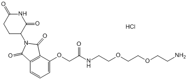 Thalidomide-O-amido-PEG2-NH2.HCl