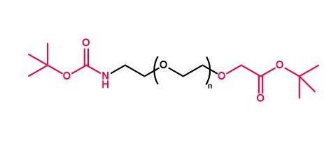 叔丁氧羰基聚乙二醇叔丁酯 Boc-NH-PEG-Tert(图1)