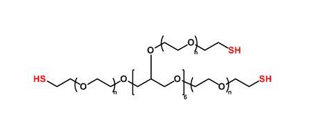 八臂聚乙二醇巯基 8ARM-PEG-SH(图1)