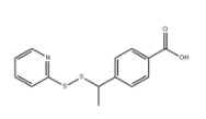 4-(1-(pyridin-2-yldisulfaneyl)ethyl)benzoic acid(图1)