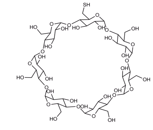 Cyclodetrin-β-SH，精基-β-环糊(图1)